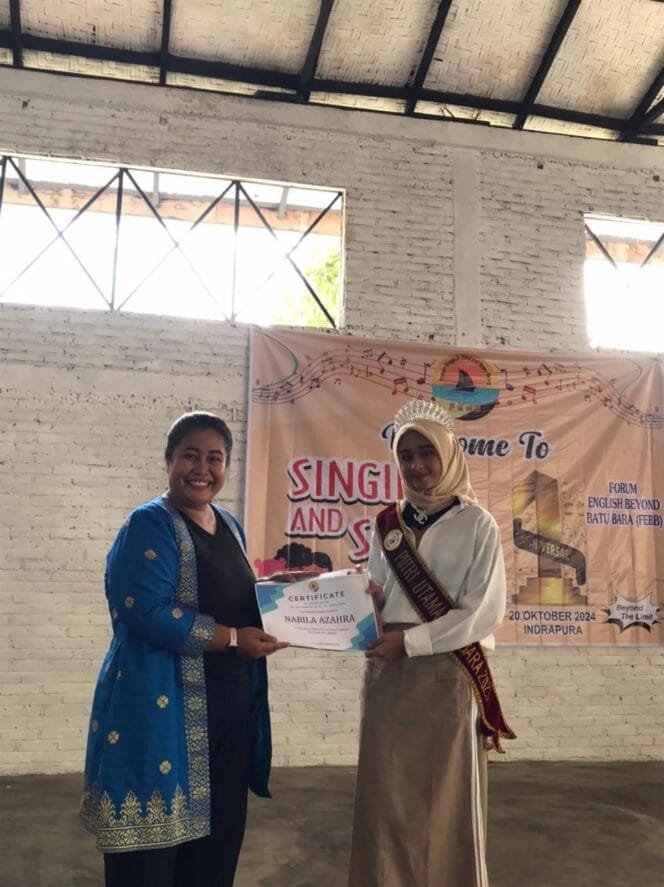 
					Forum English Beyond Batubara Rayakan Hari Jadi Pertama dengan Kompetisi Pidato dan Bernyanyi Bahasa Inggris