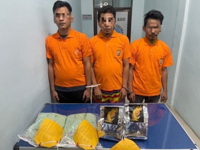 
					Polres Batu Bara Gagalkan Peredaran 8 Kilogram Narkotika, Tiga Tersangka Ditangkap