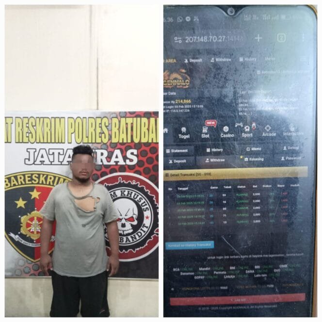 
					Polres Batu Bara Tangkap Pelaku Togel Online di Medang Deras