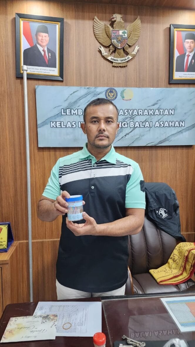 
					Seluruh Pegawai Lapas Tanjungbalai Asahan Jalani Tes Urine, Hasil Negatif