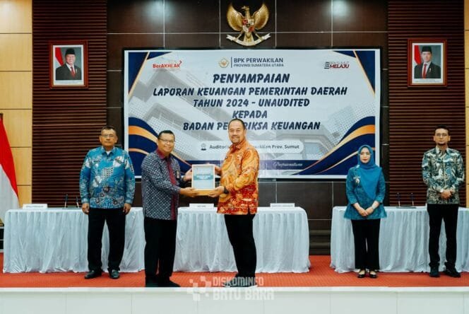 
					Bupati Batu Bara Serahkan LKPD 2024 Unaudited ke BPK RI Perwakilan Sumut