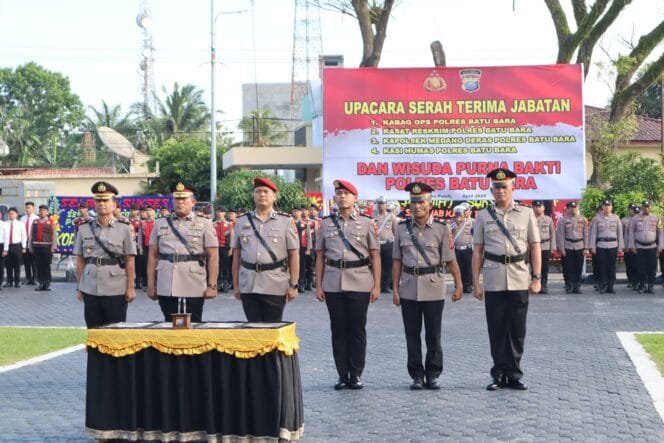 
					Kapolres Batu Bara Pimpin Sertijab dan Wisuda Purna Bhakti, Tegaskan Komitmen Polri Presisi