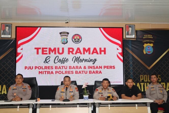 
					Polres Batu Bara Gelar Coffee Morning Bersama Insan Pers, Kapolres Tekankan Komitmen Sinergi dengan Media
