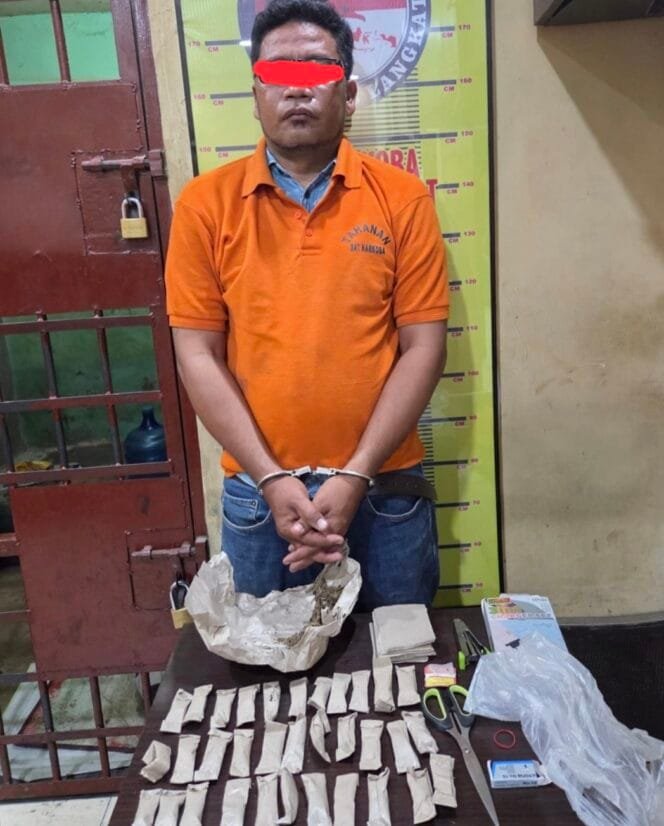 
					Pengedar Ganja Diringkus Satres Narkoba Polres Langkat di Rumahnya
