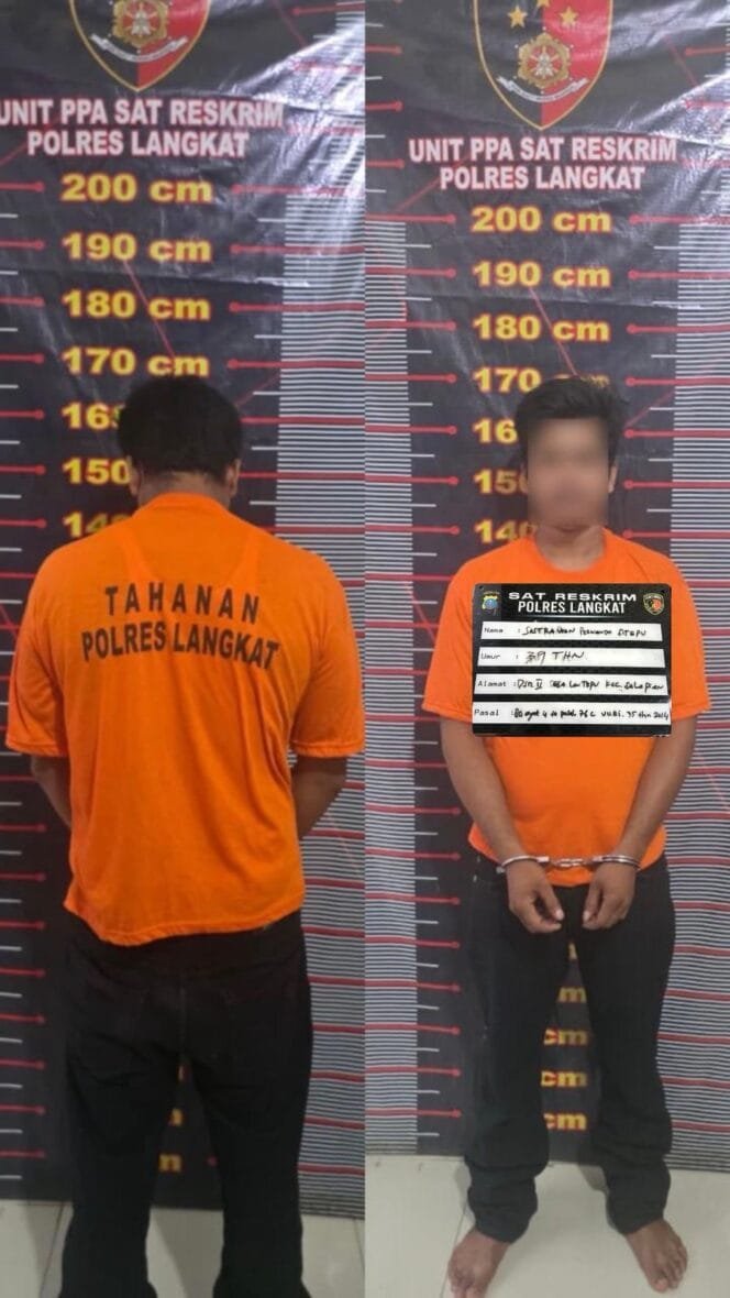 
					Sat Reskrim Polres Langkat Amankan Pelaku Kekerasan Terhadap Anak di Salapian