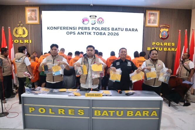 
					21 Hari Berburu Narkoba, Polres Batu Bara Ungkap 29 Kasus dan Amankan 33 Tersangka