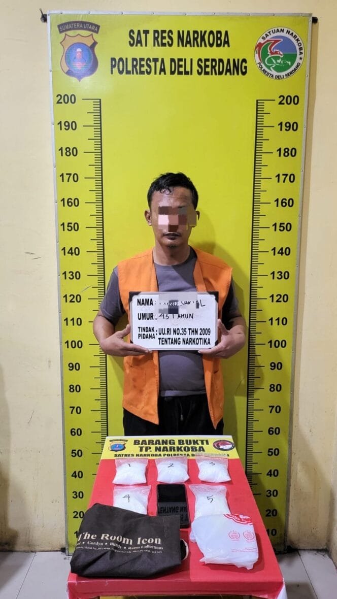 
					Satresnarkoba Polresta Deli Serdang Tangkap Warga Sampali, Sita Sabu Seberat 506,87 Gram
