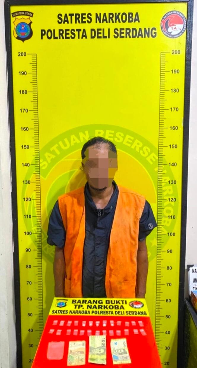 
					Simpan 5 Paket Sabu, Pria Berinisial SL Diamankan Satresnarkoba Polresta Deli Serdang