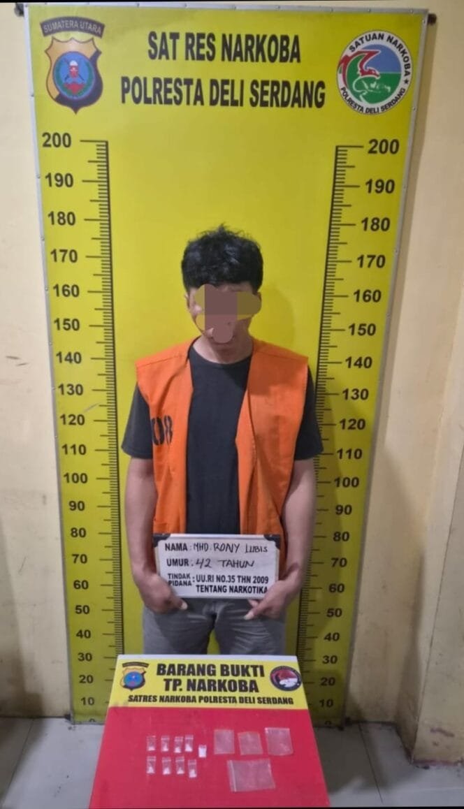 
					Sat Narkoba Polresta Deli Serdang Tangkap Pria Pemilik 1,72 Gram Sabu di Beringin