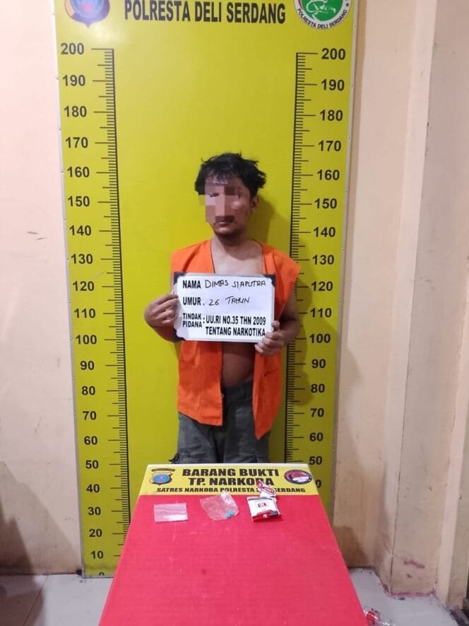 
					Miliki Sabu dan Ekstasi, Pria di Pagar Merbau Ditangkap Satresnarkoba Polresta Deli Serdang Saat Coba Kabur