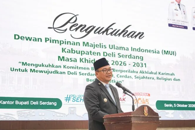 
					Pengurus Baru MUI Deli Serdang Resmi Dikukuhkan, Bupati Dorong Perkuat Pembinaan Moral Masyarakat