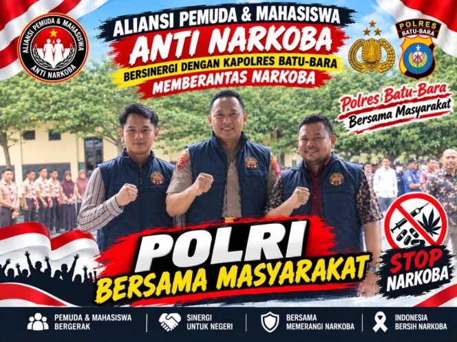 
					Aliansi Pemuda dan Mahasiswa Anti Narkoba Bersinergi dengan Kapolres Batu Bara, Dukung Pemberantasan Narkoba